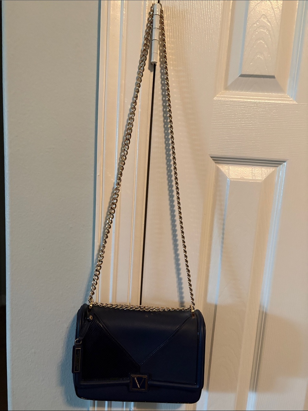 Victoria's Secret Navy Chain Crossbody Bag